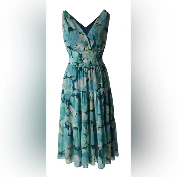 taylor dresses green floral Lime Green Sequin Strappy Mini Dress main image 0